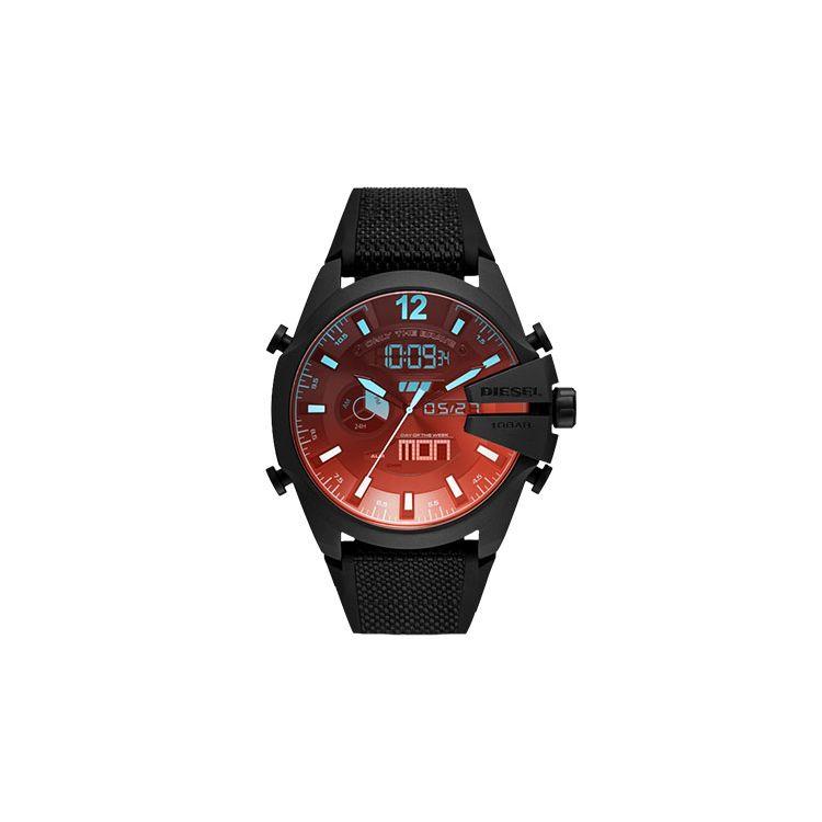 

Diesel Quartz Watch Nylon Strap Black Dial Multifunctional Multi-Time Zone Polarized Cool Mirror Unisex watches DZ4548 Black Strap
