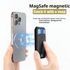 For Magsafe Magnetic Pu Leather Wallet Stand Credit Card Holder for Iphone 16 15 14 13 12 Pro Max Card Holder Phone Bag Cover