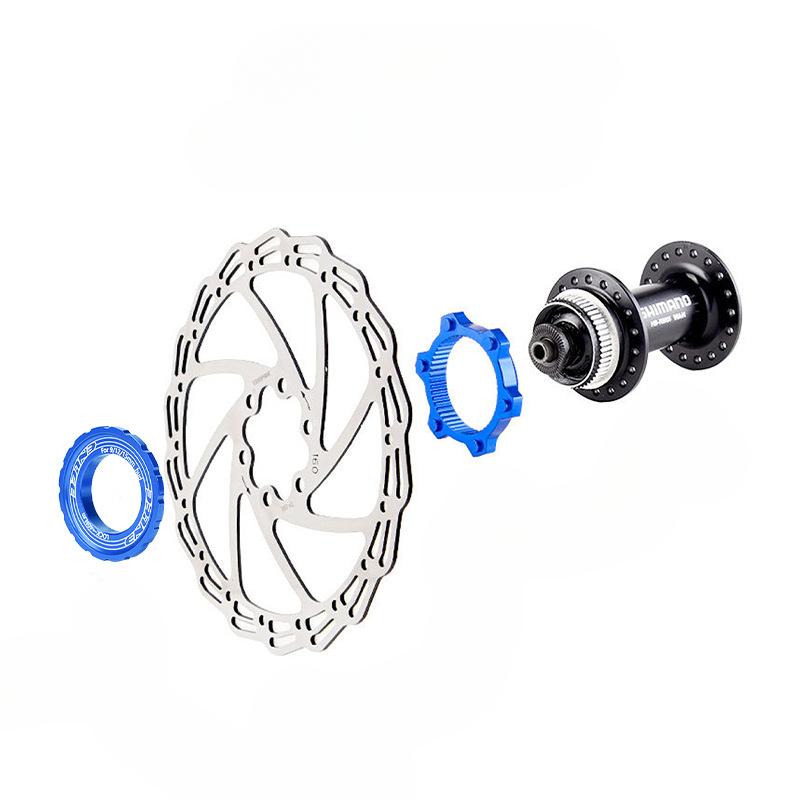 ENLEE Bicycle Medium Lock Disc To Six-nail Disc Adapter Seat, Flower Drum DT XT Central Lock, Brake Disc