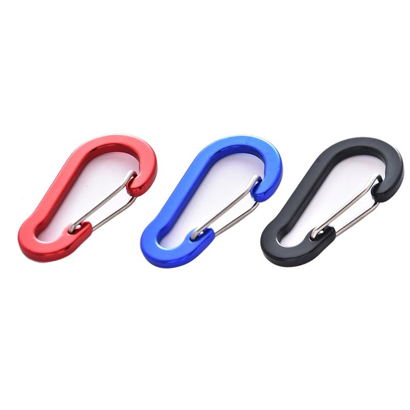 1PC Gourd Shape Carabiner Camping Gadget Water Bottle Hanging Buckle Key Chains 10 Color Available Aluminum Alloy Carabiners ZYF