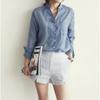 2023 Women's Fashion Cotton Linen Long Sleeve Loose Sun Protection Shirt