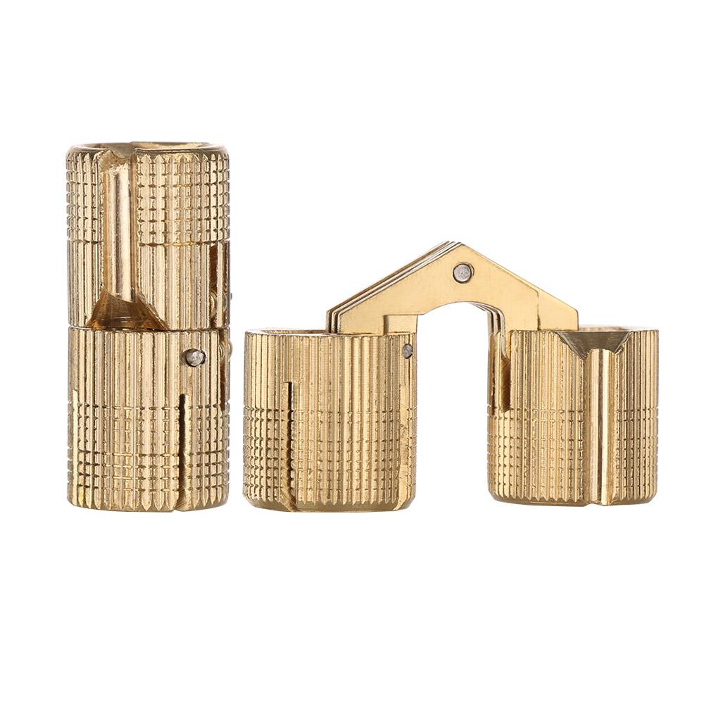 1pc New Invisible Cupboard  Cylindrical Brass Hinges Furniture Hinges