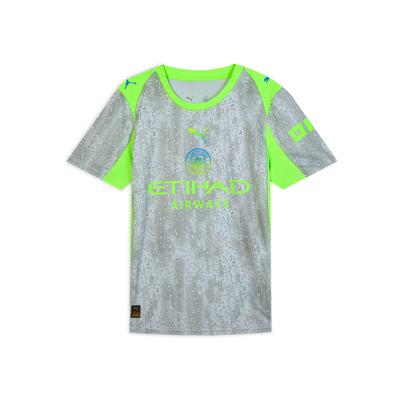 Puma Manchester City Second Away Fan Version Logo Letter Moisture Wicking Short Sleeve Football Shirt Men Shirts 780362-03