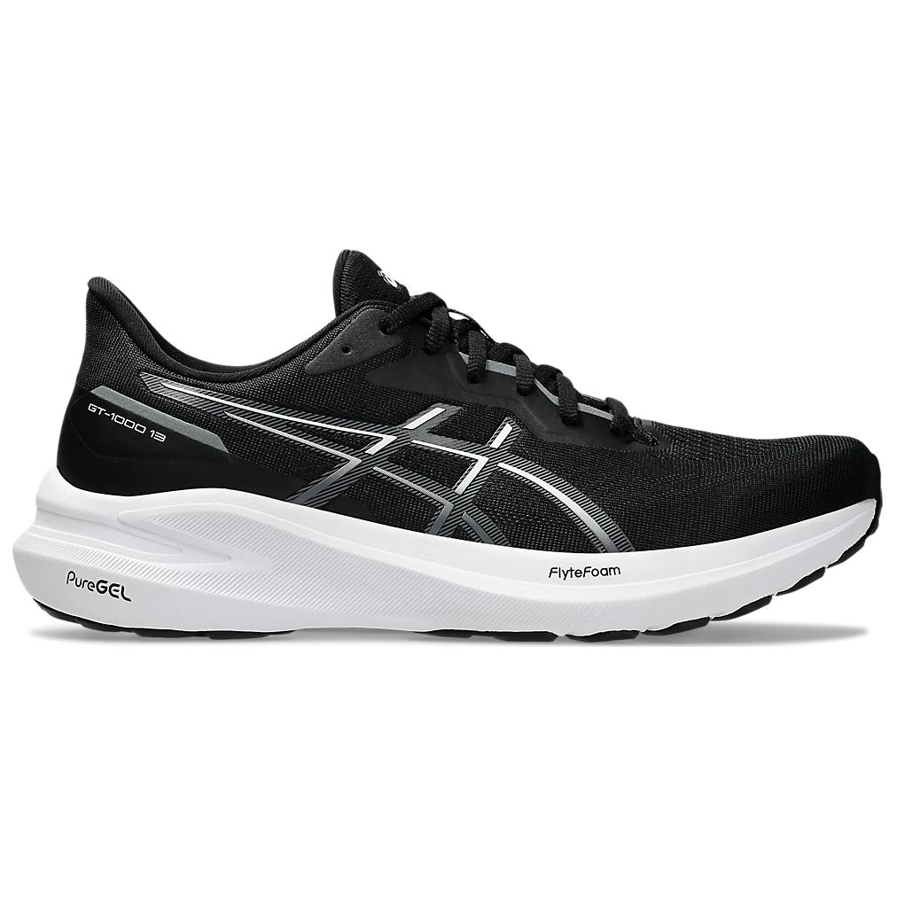 Asics GT-1000 13 Black White Lightweight Support Road Running Shoes 1011B858-003