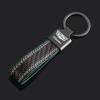 For Cadillac ATS BLS CT4 CT5 CT6 CTS ESCALADE SLS SRX XT4 XT5 XTS Fashion Leather Car Logo Key Chain Keyrings Pendant