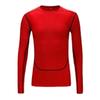 High Elastic Breathable Compression Sports Tights - Long Sleeve, Quick Drying, Solid Color for Basketball & Running