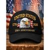 New American Anniversary Baseball Cap D Digital Printing Baseball Cap American Retro Cap