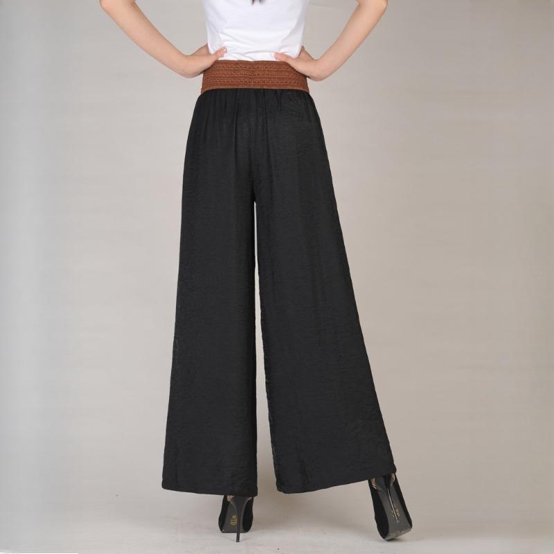 

Женские модные повседневные однотонные брюки и капри с принтом one size чёрный