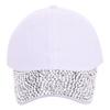 Women Baseball Cap with Sparkling Rhinestones Wide Brim UV-Proof Sun Protection Shiny Stylish Hat Outdoor Cap