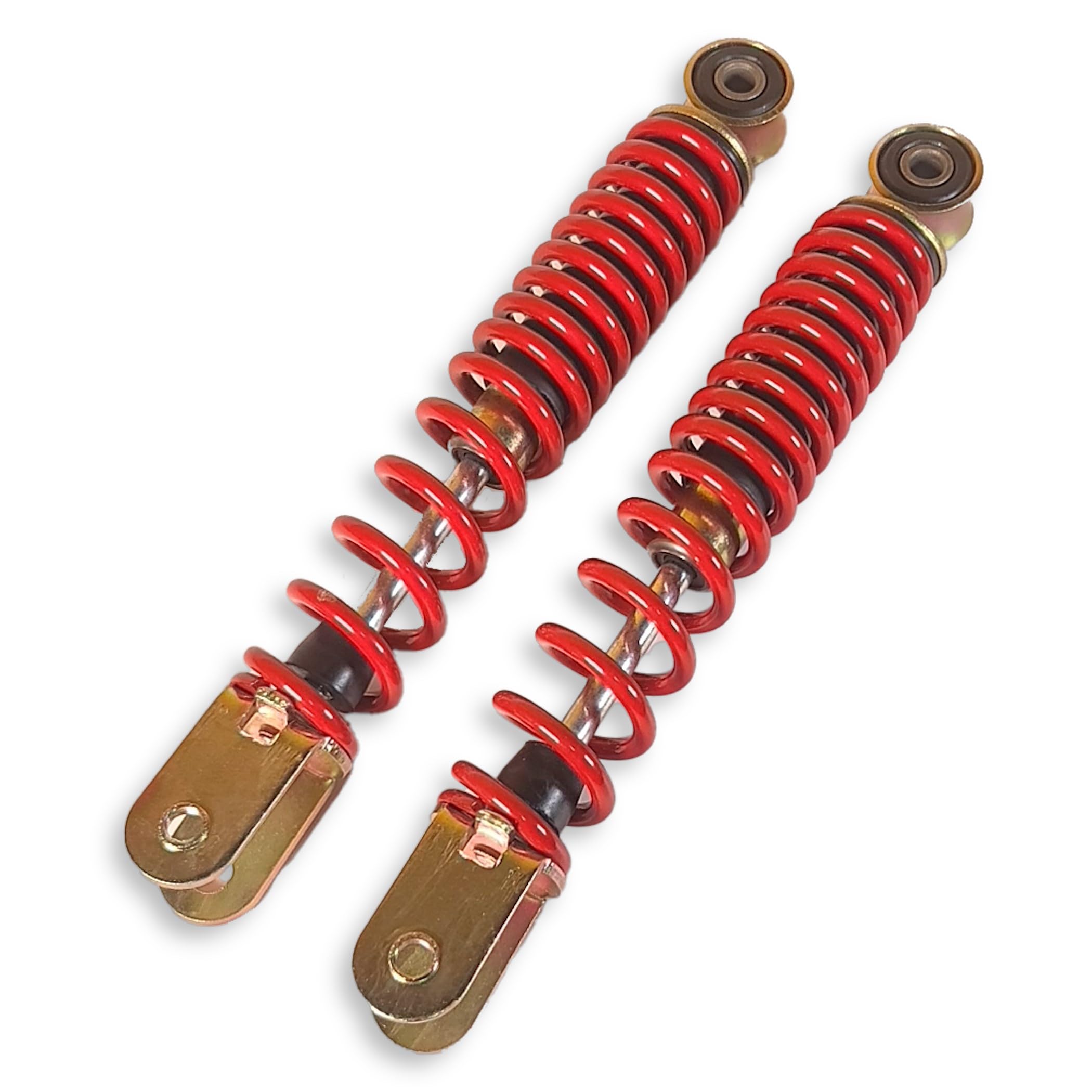 

Suzuki Address V100 Front Suspension Set (Left and Right) - Plug-and-Play, Aftermarket Suzuki Suspension Shocks (Two Red Shocks)