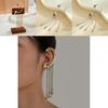 Artistic Alloy Skull Head Earrings With Luxurious Long Tassels Perfect For Unique Fashion Statements