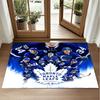 Toronto Maple Leafs Design Crystal Velvet Rug Soft Decorative Mat for Bedroom Entrance