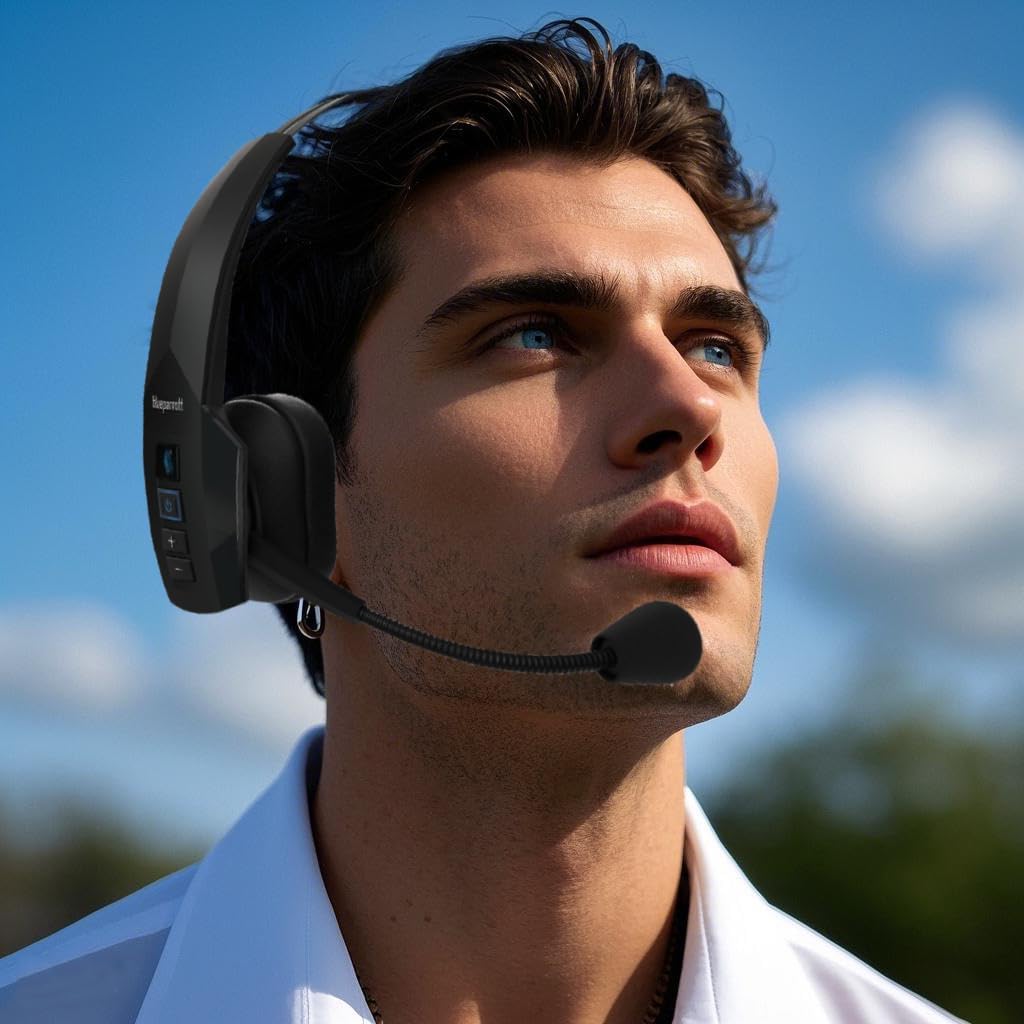 B350XT Ear Pads and Microphone Foam - defean Replacement Ear Cushions Compatible with BlueParrott B350-XT(B350XT B350 XT) Noise Cancelling Trucker