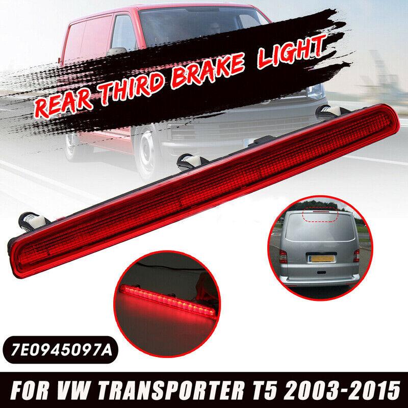 For VW T5 Transporter Multivan 2003-2015 Van 1pc Car Rear Tailgate High Level Brake Light LED Lamp OEM7E0945097A Car Accessories