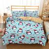 HD Penguin Cute Cartoon Duvet Cover Sets With Pillowcases Super Soft Comfortable Bedding Set Child Bedset Lovely Roupa De Cama
