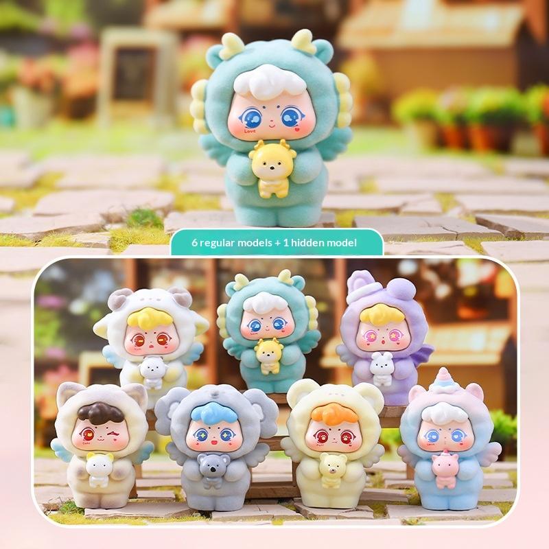 Sweet Anegl Series Mini Fluffy Animal Blind Box Cute Action Figures Collectible Toy Surprise Mystery Box Dolls Birthday Gift