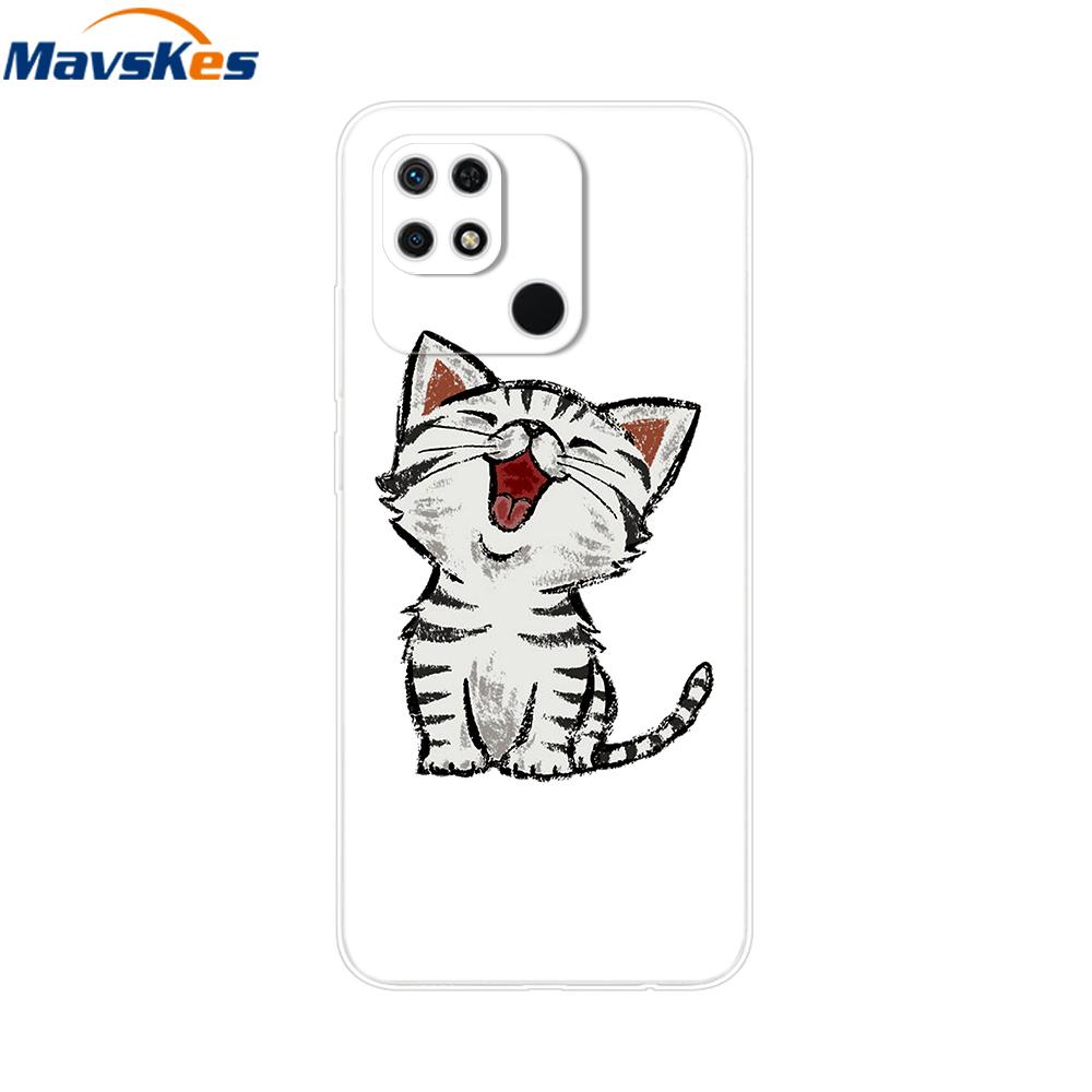 For Xiaomi Redmi 10C Case Clear Bumper Cute Cover For Xiaomi Redmi 13C Liquid Silicone Soft TPU Fundas Phone Case For Redmi 12C