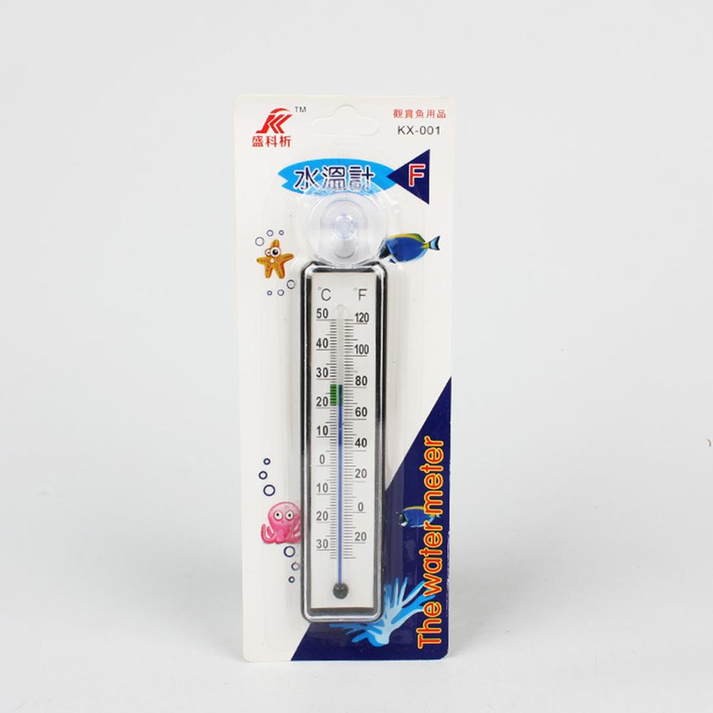Aquarium Thermometer Suction Cup Fish Tank Gauge Temperature Meter Accessories