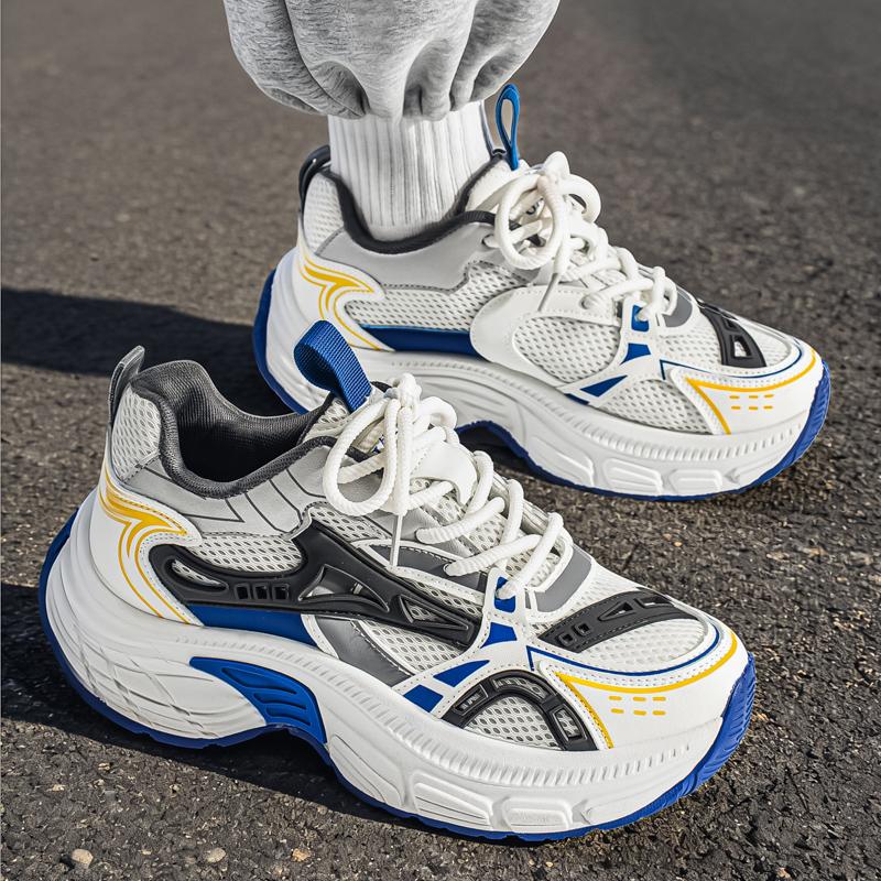 New Fashion New Men's Fashion Casual Low Top Sports Shoes Students Thick Sole Comfortable Sneakers Boys Male Classic Breathable Basketball Shoes