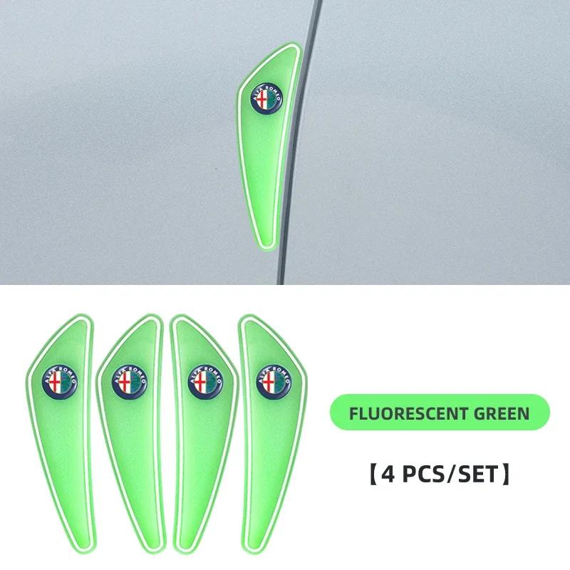 

Car Stickers For Alfa Romeo 4Pcs Car Anti-collision Strip Silicone Protection Pad For Alfa Romeo Giulia Stelvio Giulietta 156 15
