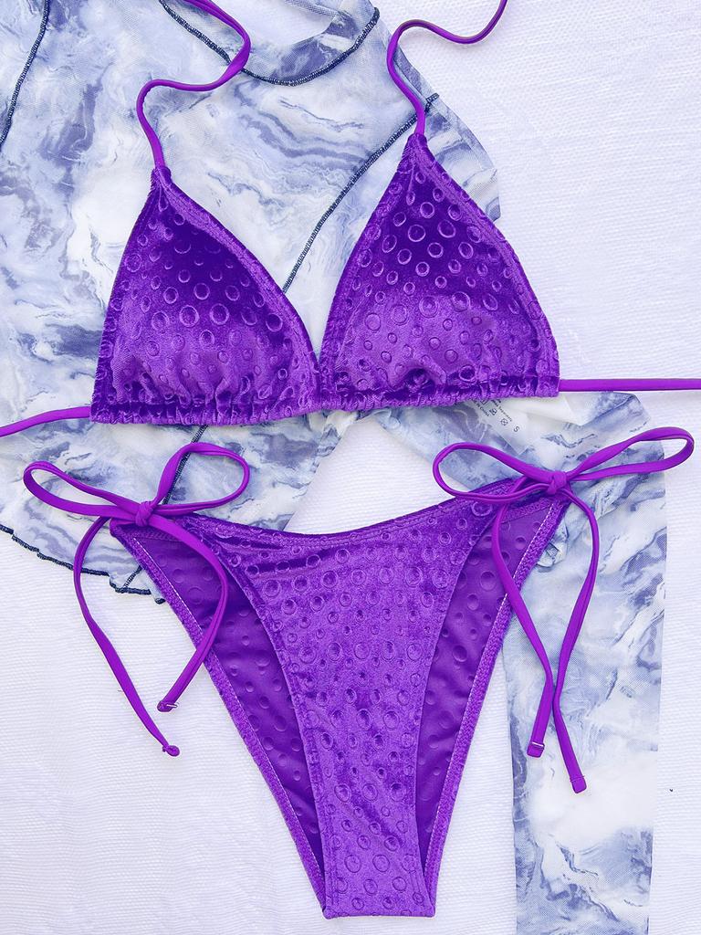 Micro Bikini Sexy Thong Bikini Set Push Up Costum de baie pentru femei Costum de baie pentru femei Costum de baie din catifea Costume de baie brazilian