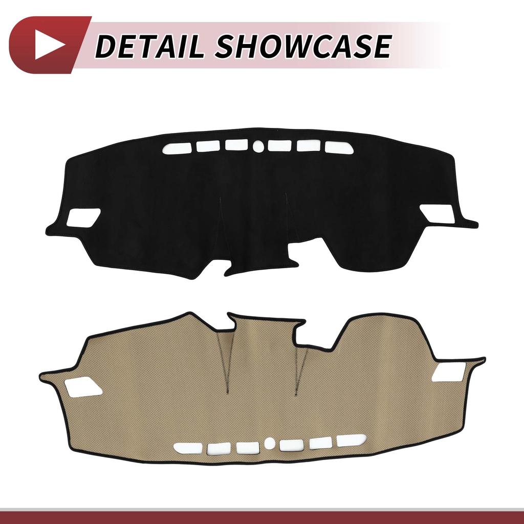 HEROFFIX Dashboard Mat for Toyota Raize A200A and Daihatsu Rocky Interior Dashboard Cover with Sun and Scratch Black Custom Parts and Accessories