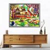 5D bricolaj broderie cu diamante casa cu strass imagine pictura cu diamant toamna punct de cruce peisaj decorare perete