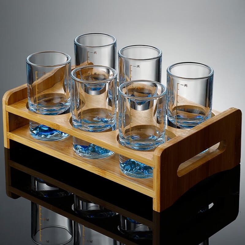 Naijiang Ice Mountain Crystal Glass Liquor Set
