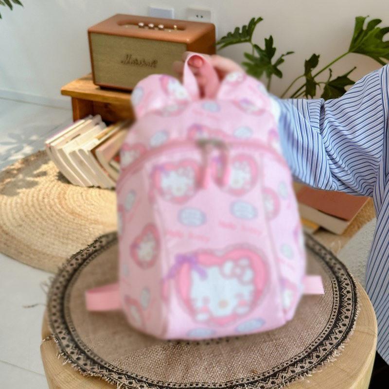 Adorable Cartoon Bunny Toddler Backpack Ultra Lightweight Pu Material Cute Print Design