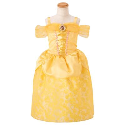 Inländisches Disney Prinzessin Glitzerndes [Offizielles Produkt] Kleid, Belle, 100cm-110cm