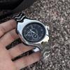 Hot Selling Alien Unique Y2k Quartz Watch Mens Twisted Case Oval Ellipse Special Creative Design Steel Fashion Men Watch Clock