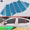 Car Accessories Stainless Steel Window Pillar Post Cover Trim For Mazda 3 Axela Sedan BP