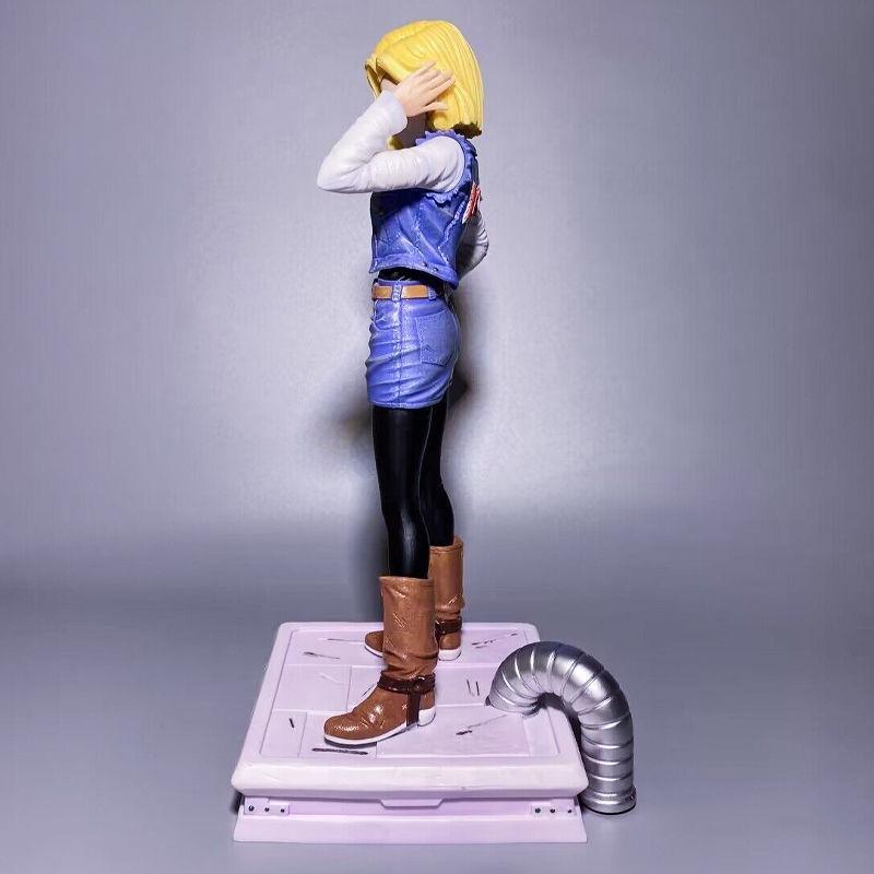 Anime Gk Figure CPR Android 18 and Krillin Action Figures 2 Header Statue PVC Collectible Toy