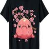 Kawaii Blobfish  Cherry Blossoms T-Shirt(3)