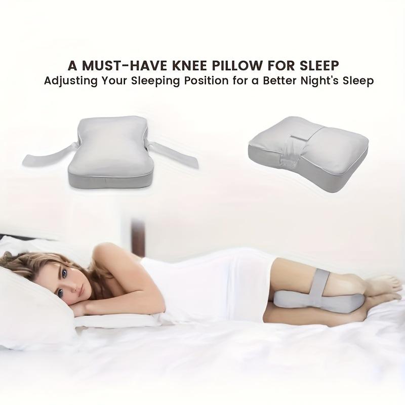 Memory Foam Knee Pillow for Pregnant Women – Adjustable Leg Support with Straps