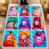Flannel BlanketFall Guys Warm Soft Throw Blanket for Indoor Sofa Bed Living Room Use