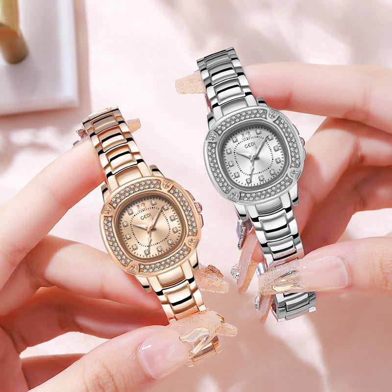 Fashion Women'S Niche Light Luxury High-End Waterproof Alloy Steel Belt Watch