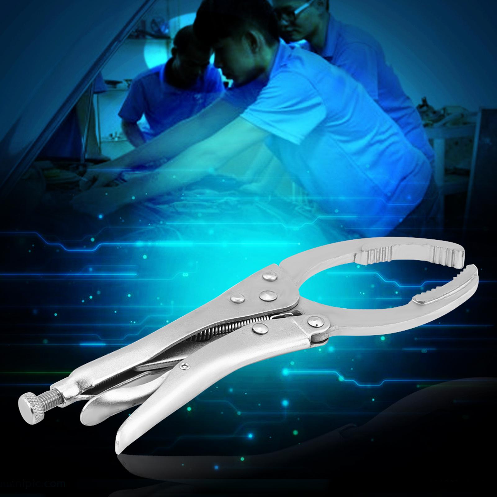 

10 Inch Oil Filter Wrench Piler, Stainless Steel Garden Removal Tool Replacement Removing Hardware Suitable for Confined Spaces