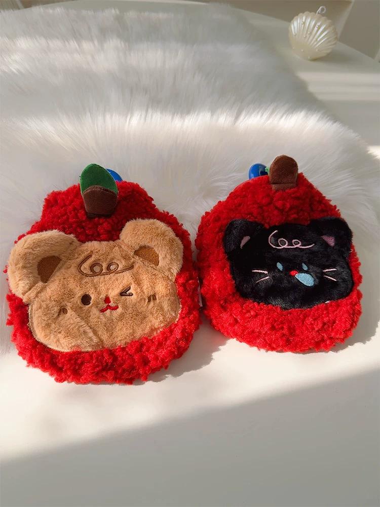 New Cute Plush Portable Water-Filled Explosion-Proof Thickened Office and Student Warm Hand Warmer Small Hot Water Bottle