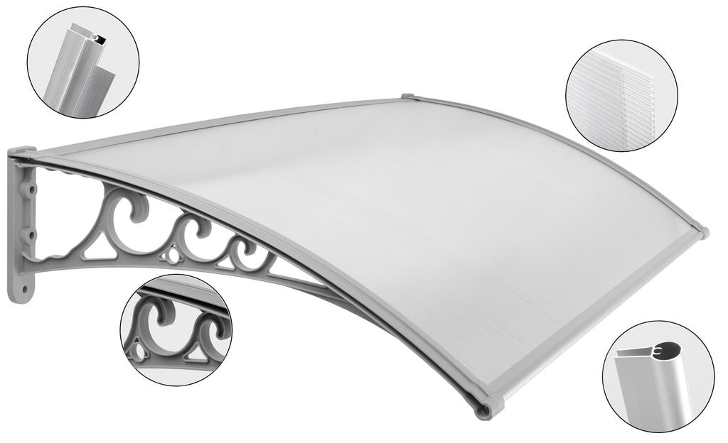 Miko Plastic Roof 100X150Cm Gray