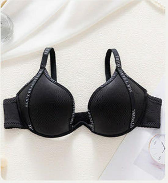 Damen Kleinbrust Push-Up Cartoon-BH: Kabellos, Anti-Erschlaffung, Seitenstütze, Modischer Träger