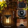 Metal Solar Lanterns Outdoor Waterproof Upgraded Bright Hanging Solar Lights with Strong Hook Pathway Yard Patio Garden Decor