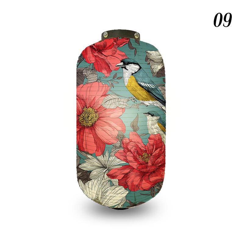 Japanese Style Cloth Lantern Retro Flower And Bird Art Pattern Lanterns Izakaya Sushi Shop Restaurant Holiday Party Decoration