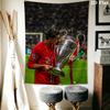 C Ronaldo Wall Tapestry Aesthetic Wall Hanging Printed Fabric Blanket Decorative Tapestries for Bedroom Living Room Home Decor
