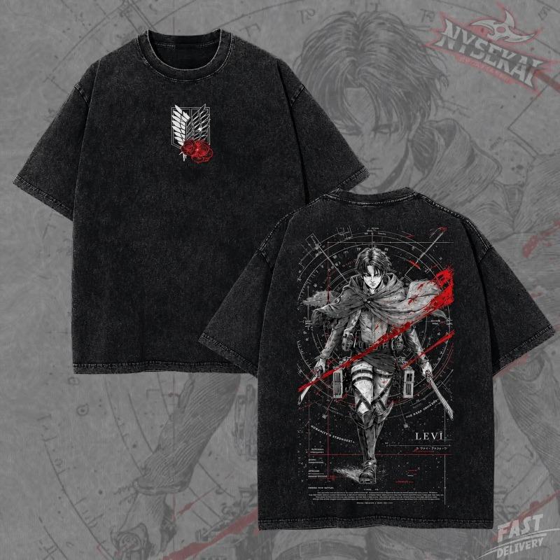 Levi Ackerman Frihedens Vinger Tungvægts Grafisk T-shirt Pump Cover