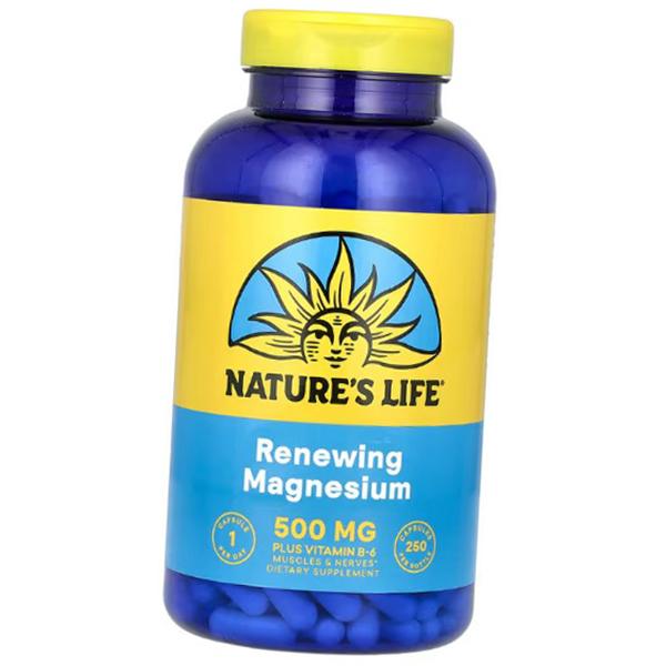 Магний Витамин В6, Magnesium, Nature's Life (36454002)