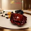 Rosewood Carved Pixiu Ornament: Gourd & Dragon Turtle Handicraft