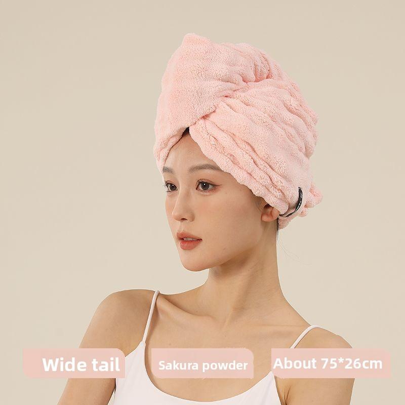 Adult Enlarged Thickening Strong Absorbent Quick-drying Hair Care One-piece Head Drying Cap