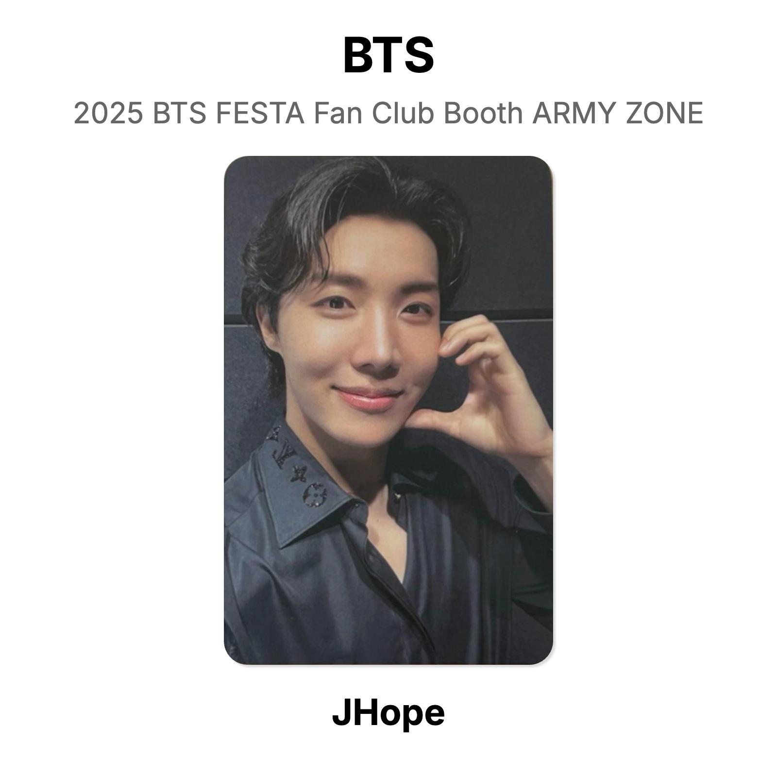 BTS 2025 BTS FESTA Fan Club Booth ARMY ZONE Official Photocard J-Hope
