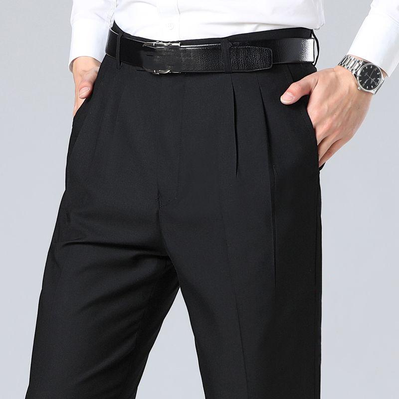 Man's Plus Size Pants Loose Casual Pants High Waist Pants Light Straight Pants